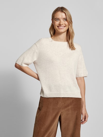 Christian Berg Woman Gebreide pullover met ribboorden Beige gemêleerd - 4