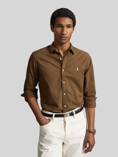 Polo Ralph Lauren Slim Fit Freizeithemd aus reiner Baumwolle ' Mittelbraun 4