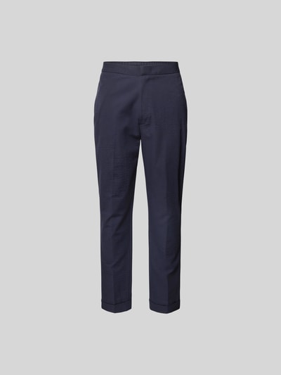 Officine Générale Stoffhose mit Gesäßtaschen Marine 2