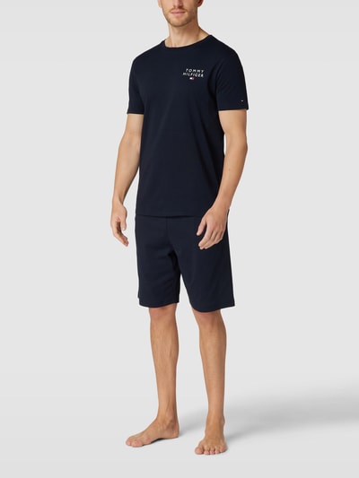 Tommy Hilfiger T-Shirt mit Logo-Stitching Dunkelblau 1