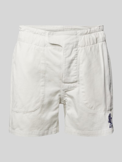 Polo Ralph Lauren Relaxed Fit Sweatshorts mit Logo-Stitching Modell 'RUGBY' Offwhite 2