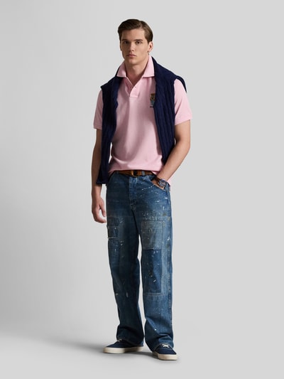 Polo Ralph Lauren Regular Fit Poloshirt aus reiner Baumwolle mit Polo Bear Stitching Rosa 1