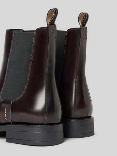 Gant Chelsea boots van leer met labeldetail, model 'Fayy' Bordeaux - 2