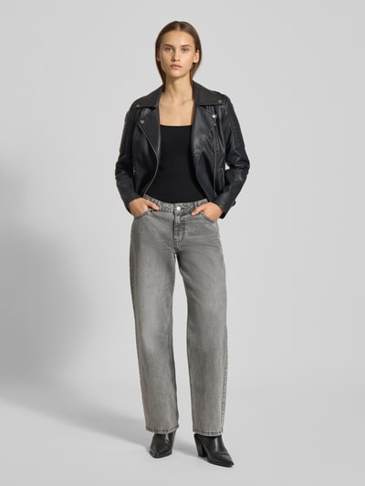 Gina Tricot Body mit Karree-Ausschnitt Modell 'Soft touch' Black 1