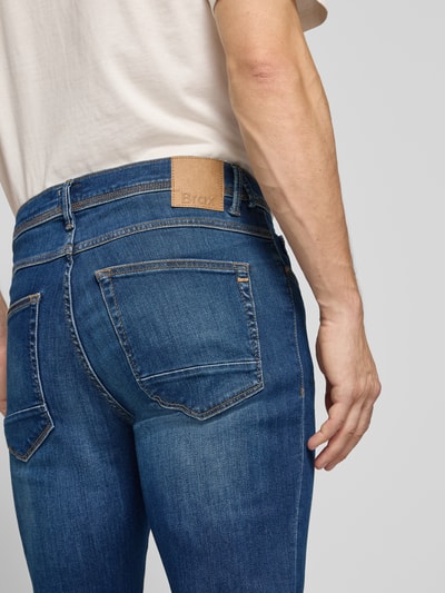 Brax Skinny Fit Jeans mit Lyocell-Anteil Modell 'Chris' Dunkelblau Melange 3