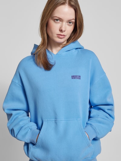 American Vintage Oversized Hoodie mit Kängurutasche Modell 'ZUBIRD' Ocean 3