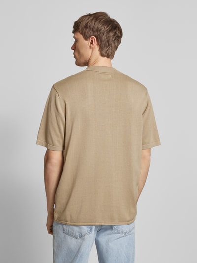 Jack & Jones Poloshirt mit V-Ausschnitt Modell 'ELEO' Beige 5