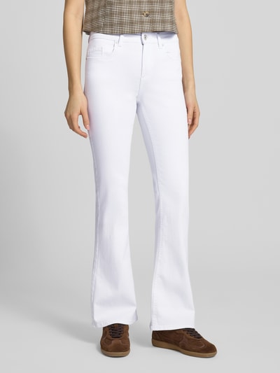 ONLY Flared Fit Jeans aus Baumwoll-Mix Modell 'BLUSH' Weiss 4
