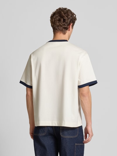 Calvin Klein Jeans T-Shirt mit Label-Print Offwhite 5