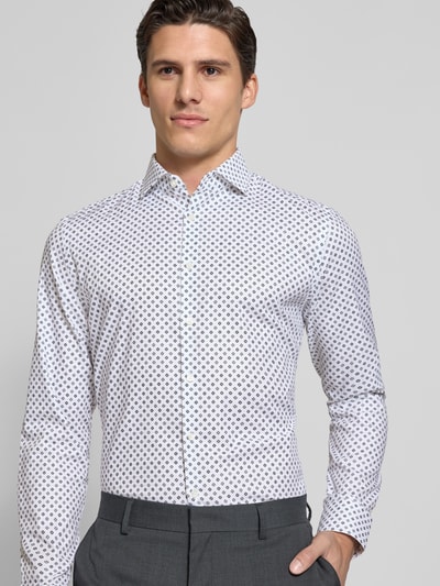 Jake*s Slim Fit Business-Hemd mit Haifischkragen Weiss 3