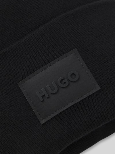 HUGO Beanie aus reiner Baumwolle Modell 'XEVON_B' Black 4