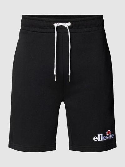 Ellesse Regular fit sweatshorts met labelstitching, model 'SILVAN' Zwart - 2