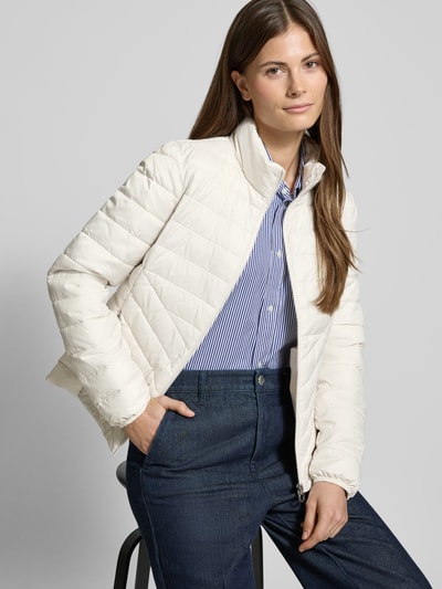 s.Oliver RED LABEL Regular Steppjacke mit Nahtreißverschlusstaschen Offwhite 3