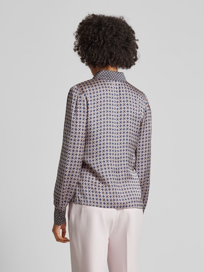 Jake*s Collection Blouse met all-over print Donkerblauw - 5