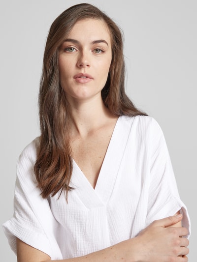 Apricot Bluse mit Strukturmuster Offwhite 3