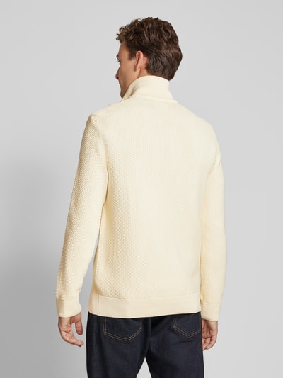 Gant Cardigan met structuurmotief Offwhite - 5