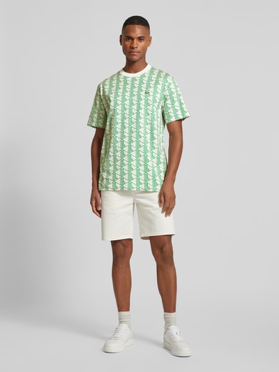 Lacoste T-Shirt mit Rundhalsausschnitt Gruen 1