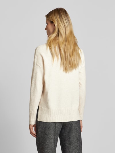 Vero Moda Pullover mit Wasserfall-Ausschnitt aus weichem Material-Mix Modell 'DOFFY' Beige 5