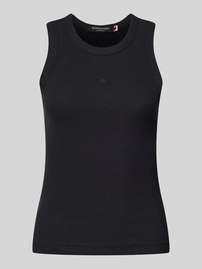 Scotch & Soda Tanktop in Ripp-Optik mit Rundhalsausschnitt Black 2