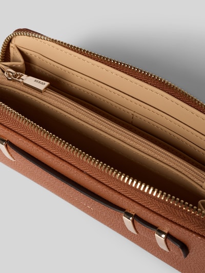 Guess Portemonnaie mit Label-Detail Modell 'GREGORIA' Cognac 3