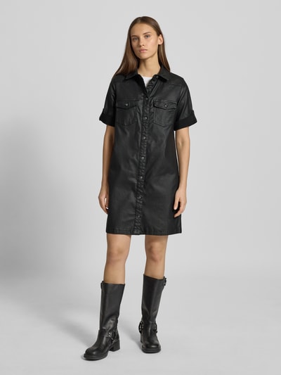 Noisy May Minikleid mit Knopfleiste Black 1