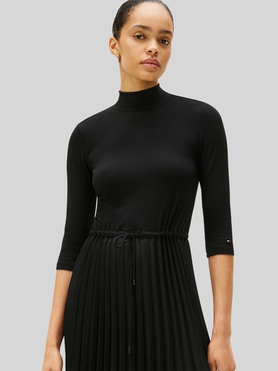 Tommy Hilfiger Slim fit vrijetijdsjurk van viscosemix BLACK - 4