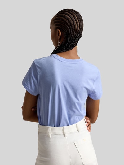 Polo Ralph Lauren Regular Fit T-Shirt aus reiner Baumwolle Hellblau 5