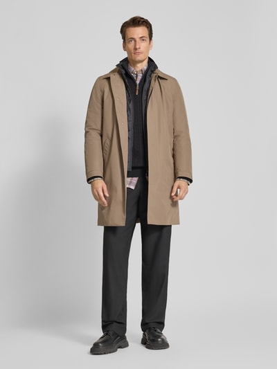 Lindbergh Mantel mit Stehkragen und Eingrifftaschen Sand 1