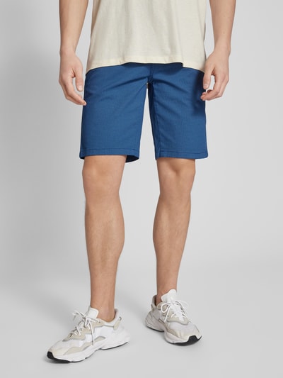 Blend Regular Fit Shorts mit Strukturmuster Marine 4