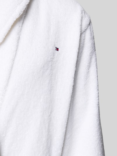 Tommy Hilfiger Bademantel aus reiner Baumwolle Weiss 2
