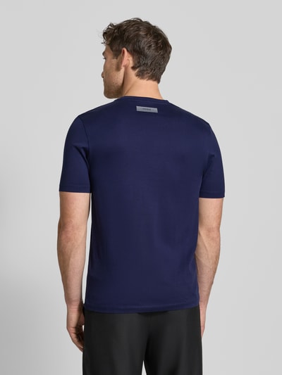 HUGO Slim Fit T-Shirt aus reiner Baumwolle Modell 'DIMERSTEE' Marine 5