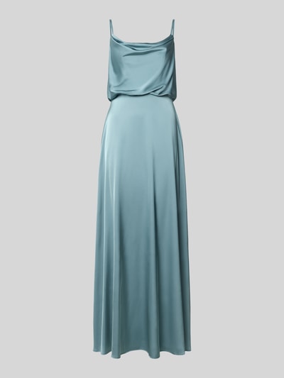 Produktfoto, Abendkleid aus Satin in Midilänge von Hey Kyla, satyna, taliowany krój, długość midi, cienkie ramiączka, długość tyłu w rozmiarze 36: 123 cm, szerokość klatki piersiowej w rozmiarze 36: 37 cm