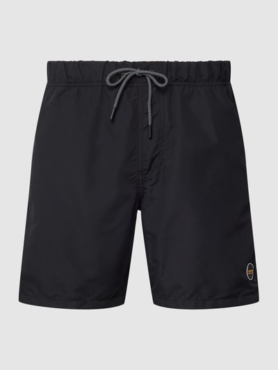 Shiwi Badehose mit Label-Patch Black 1