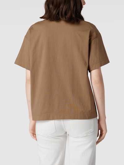 Marc O'Polo Oversized T-Shirt aus Baumwolle mit Motiv-Stitching Beige 5