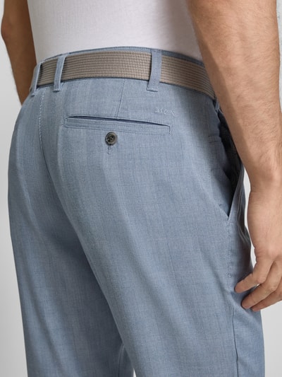 MCNEAL Slim fit broek met riem Koningsblauw - 3