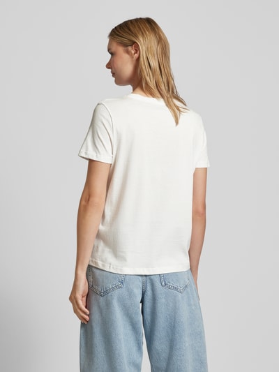 Vero Moda T-shirt met opschrift, model 'Bonnie' Wit - 5