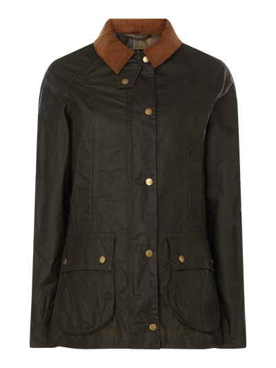 Barbour Jacke aus gewachster Baumwolle Modell 'Beadnell' Gruen 1