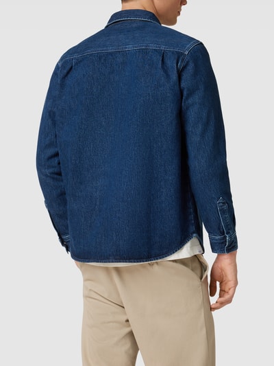 Carhartt Work In Progress Jeanshemd mit Pattentaschen Modell 'MONTEREY' Jeansblau 5
