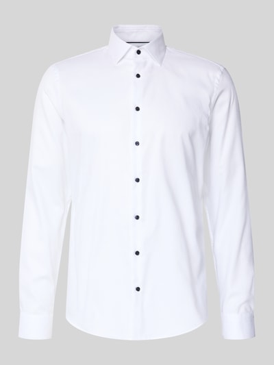 Jake*s Slim Fit Business-Hemd mit Kentkragen Weiss 2