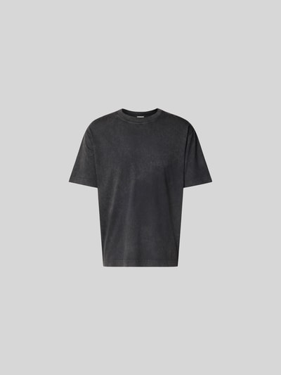 Closed T-Shirt mit geripptem Rundhalsausschnitt Black 2