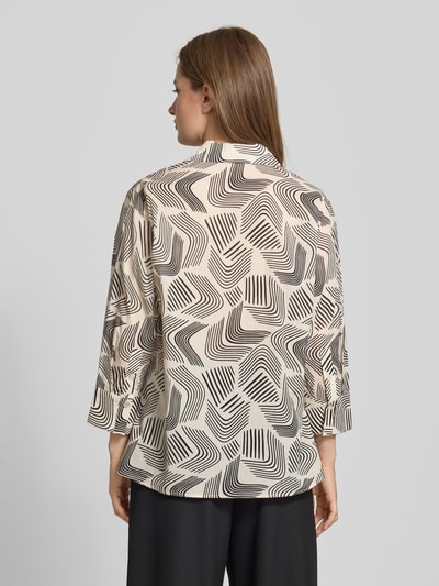OPUS Regular Fit Bluse aus Viskose mit verdeckter Knopfleiste Sand 5