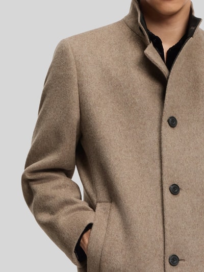 HUGO Regular Fit Mantel aus Woll-Mix Modell 'MINTRAX' Beige 6