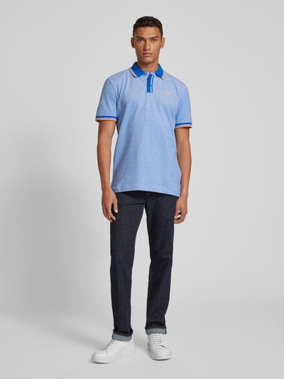 Tom Tailor Regular Fit Poloshirt mit Kontraststreifen Royal 1