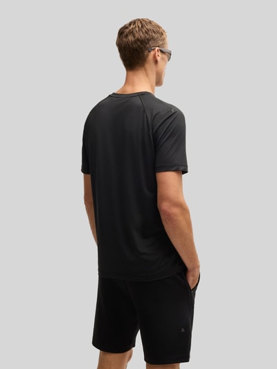 BOSS Green Regular fit T-shirt met flatnocknaden, model 'TEE ACTIVE 1' Zwart - 5