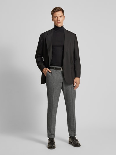 BOSS Slim fit pantalon met persplooien, model 'Genius' Middengrijs - 1