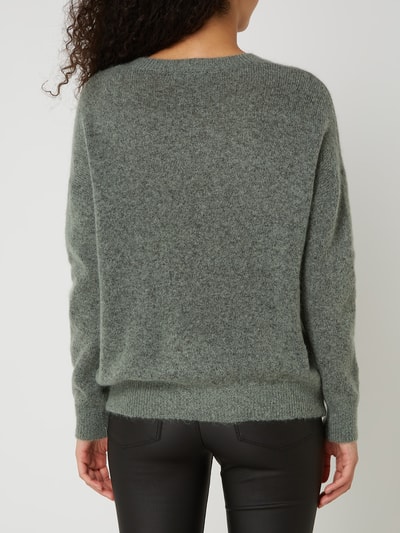 MSCH Copenhagen Pullover mit Mohair Modell 'Femme' Hellgrau Melange 5