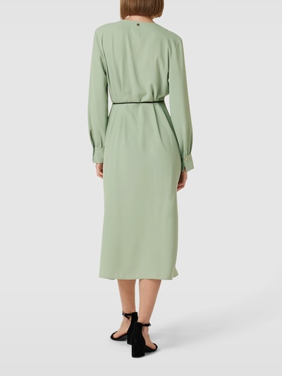 Marc Cain Midi-jurk met tailleriem Mintgroen - 5