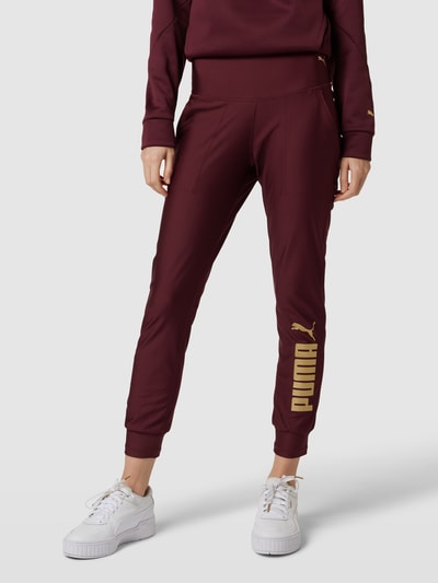 PUMA PERFORMANCE Legging met logoprint Bordeaux - 4