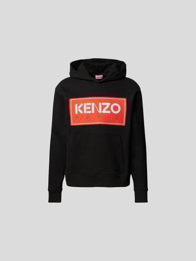 Kenzo Hoodie mit Label-Patch Schwarz 2