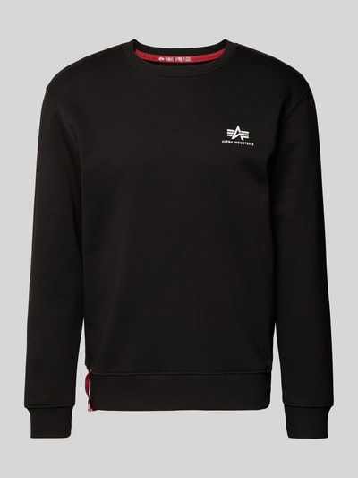 Alpha Industries Sweatshirt mit Label-Print Black 2